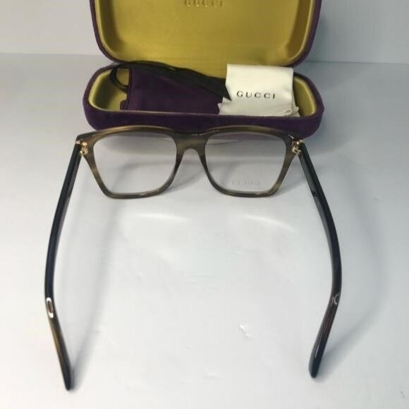 New Authentic GUCCI GG0452O 004 Oversized Eyeglasses - Picture 10 of 12
